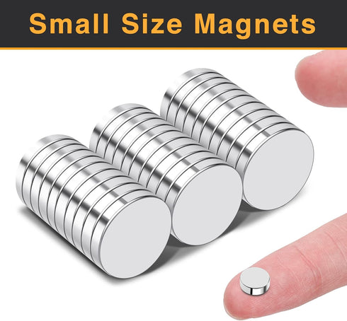 TRMAG 60Pcs Refrigerator Magnets - 10x2mm Rare Earth Neodymium Disc Magnets for Crafts, DIY, Kitchen, Office