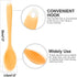 uxcell Orange Silicone Dinner Spoon Utensils for Kitchen and Restaurant