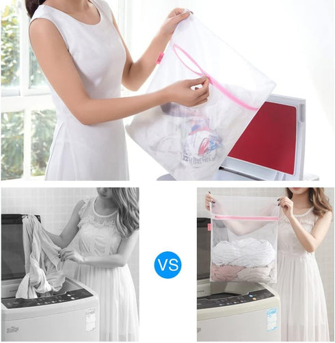 GOGOODA 7Pcs Mesh Laundry Bags for Delicates with Premium Zipper, Clothing Washing Bags for Travel and Laundry