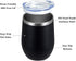MEWAY 12oz Stemless Wine Tumbler Glasses with Lid - Insulated Double Wall Vacuum Stainless Steel Travel Tumbler with