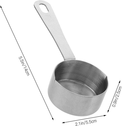 Noodles Cooker Pot Sauce Pan Stainless Steel Saucepan Butter Warmer Measuring Pan Milk Warmer Pot with Dual Pour Spout Sauce Pot Cooking Pot for Kitchen Butter Warming 60ml by CALLARON
