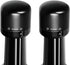 2 Pack Reusable Plastic Silicone Wine Bottle Stoppers, Compact Wine Preserver Corks to Keep Fresh, Fits Any Bottle