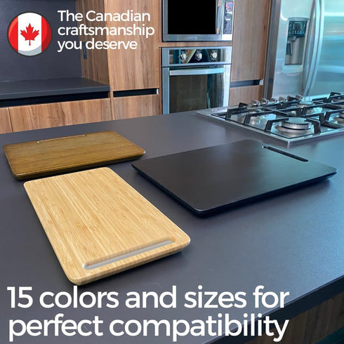 Ibyx Elegant Sliding Tray for Coffee Maker & Kitchen Appliances, Sturdy, Slides Easily from Under Cabinet (Black, Large)