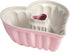Paris Hilton Heart Shaped Fluted Cake Pan, 9-Inch Cast Aluminum with Clean Ceramic Nonstick Bakeware
