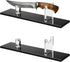 2 Pcs Acrylic Knife Display Stand, Fixed Blade Knife Collection Holder for Rustic Cabin Decor