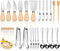 Charcuterie Board Accessories, Wooden Cheese Spreader Knife Set, Wood Handle Butter Knives, Mini Cheese Knife Slicer