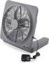 O2COOL Treva 10-Inch Portable Desktop Air Circulation Fan, 2 Speed, Compact Folding & Tilt Design, Graphite
