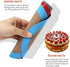 Set of 3 Reusable 8 Inch Round Silicone Baking Mats, Silicone Mat for Cake, Pizza, Pie, Bread, Macaron (Red, Blue, Grey)