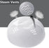 Large Microwave Splatter Cover for Food - 11.5 Inch Anti-Splatter Lid with Easy Grip Handle and Perforated Steam Vents,