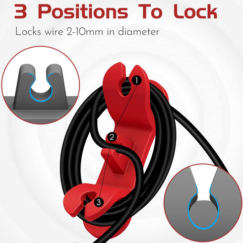 Cord Organizer for Appliances - Upgraded Patented 3 Pack Tidy Cord Wrapper Holder Wrap Keeper Cord Winder Stick on Kitchen Mixer, Blender, Coffee Maker, Pressure Cooker, Air Fryer (Multi-color)