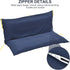 RJGKXE (60"W 40"D 4"T, Three Seat Swing Replacement Cushions Only Cover, Anti-Slip Tie Rope Design Bench Cushions Cover