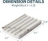 2 Countertop, Pcs Soap Dish for Bathroom, Marble Bar Soap Holder for Kitchen Soap Tray with Wavy Design, Soap Saver