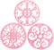 Silicone Trivet Mat, Non-Slip & Heat Resistant Kitchen Hot Pads for Countertops & Table, Set of 3 (Pink)