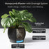 Fabix3D 3D 4.7/6 Inch Plant Pots, Modern Printed Honeycomb Planters for Indoor Plants, Matte Black Decorative Flower