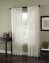 Curtainworks Soho Voile Sheer Curtain Panel, 59 by 132", Oyster (1Q804003OY)