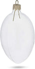 Set of 6 Clear Glass Egg Ornaments DIY Craft - 4 Inches