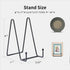 3 Pack 8 Inch Plate Stands for Display, Plate Holder Display Stand, Picture Frame Stand Black Metal Frame Holder Stands for Book,Small Easel,Decorative Plate,Photo and Platter,Tabletop Art