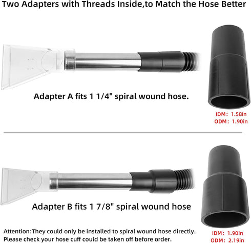 Shop Vac Extractor Attachment Vacuum Extractor Tool for Carpet Upholstery Car Detailing Wet Dry Carpet Extractor Wand