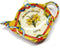 Royal Tara Welsh Daffodil Teabag Holder - Irish Tea Bag Coaster, Teapot Shaped Resting Caddy