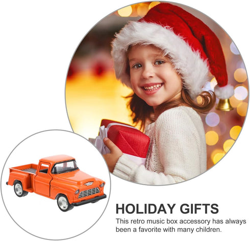 4.92X1.96X1.57In TOYANDONA Small Pickup Truck Model Miniature Figurine Kids Toy Gift for Home Decor Tabletop Display
