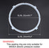 uxcell Silicone Gasket Sealing Ring for Electric Cookers, 8.7 Inch Inner Diameter, Fits 5/6 QT Models, Set of 2