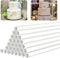 White Plastic Cake Dowel Rods - 12 Inch Length, 0.4 Inch Diameter for Tiered Cake Construction and Stacking