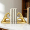 Book Ends for Shelves, Gold Heart Hands Decorative Bookends Book Holder for