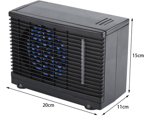 Car Cooling Fan, Portable 12V Mini Air Cooler, Compact Evaporative Water Cooling Fan for Car Truck Van SUV RV
