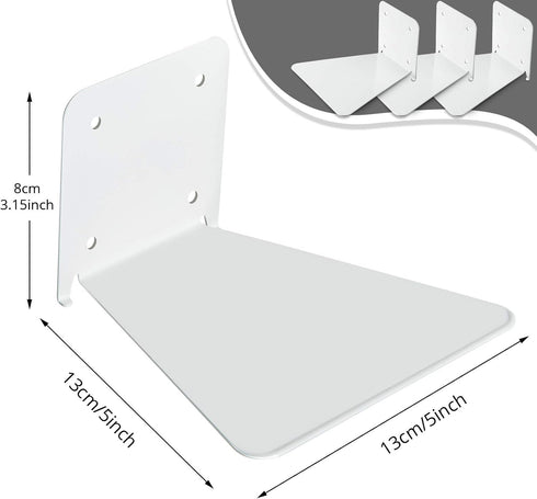 3 Pack Jetec Invisible Floating Bookshelf Wall Mounted Floating Bookshelves Heavy Duty Book Organizers Hidden Book