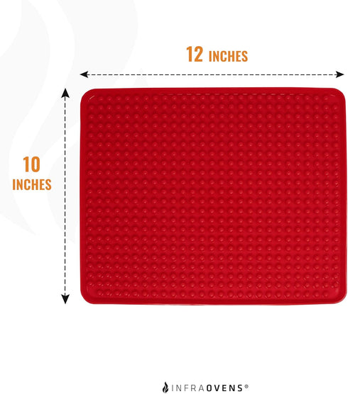 Toaster Oven Air Fryer Reusable Mats Accessories - 10 x 12, Compatible with Cuisinart, Breville, Black and Decker,