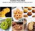 Cookies Press Maker Kit, Silver Aluminum Alloy + ABS Cookies Press with 20 Cookies and 4 Nozzles