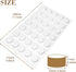FUNSHOWCASE Mini Round Disc Silicone Mold Tray - 0.9x0.9x0.4 inch, 35 Cavities
