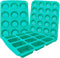 Webake Silicone Baking Pans Set of 3, Silicone Muffin, Mini Cupcake, and Brownie Pan Combo Set