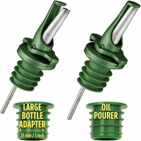 BPAFree Olive Oil Bottle Spouts, Leakproof Olive Oil Dispenser Spout with Hygienic