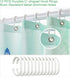 Floral Shower Curtain Set, Summer Blooming Flowers, Waterproof Polyester Fabric, Machine Washable Bath Curtain