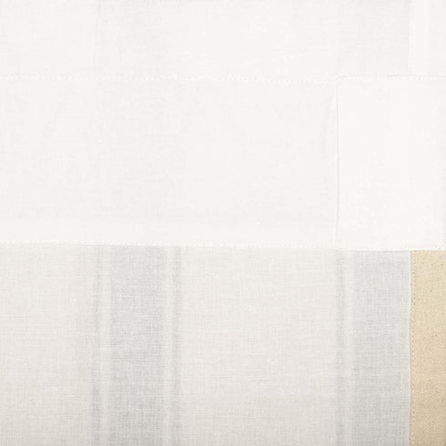 VHC Brands Grace Grain Sack Stripe Short Panel Set of 2, 63x37