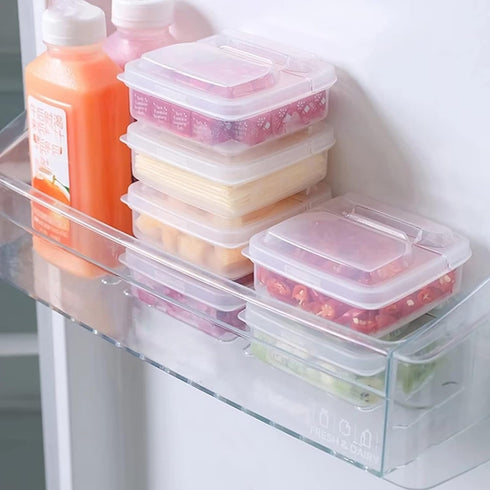 2 Pack Sliced Cheese Container for Fridge, Clear Plastic Butter Block Cheese Slice Storage Box with Flip Lid