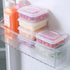 2 Pack Sliced Cheese Container for Fridge, Clear Plastic Butter Block Cheese Slice Storage Box with Flip Lid