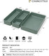 CHANCETSUI 9 Pcs Stackable Drawer Organizer Trays Set, Green Multifunctional Storage for Vanity, Bathroom & Office