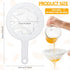 Zopeal 2 Pieces Ultra Fine Mesh Strainer, Nylon Food Juice Strainer with Handle for Kitchen, 120/200 Mesh