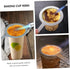 2 Pcs Milk Tea Baking Rings, Stainless Steel Protective Circle for Tea Cup Accessories