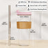 Dodoko Reusable Boba Cup with Straw, Iced Coffee & Smoothie Tumbler, 24 oz - Bubble Pink