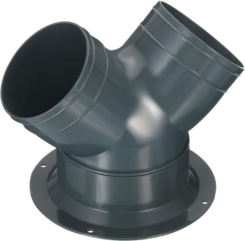 PATIKIL 3 Way Duct Splitter, 3"x3"x4" Y Reducer Connector for Air Vent Duct Hose, Grey Flange for HVAC Systems
