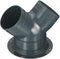 PATIKIL 3 Way Duct Splitter, 3"x3"x4" Y Reducer Connector for Air Vent Duct Hose, Grey Flange for HVAC Systems