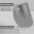 Sapid Flexible Curved Edge Silicone Bowl Scraper, Food Grade Dough Scraper for Baking, Easy to Clean, Gray