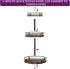 3-Tier Countertop Heavy-Duty Lazy Susan Organizer, Adjustable to Different Heights, Spice Rack, Upgraded Thickened