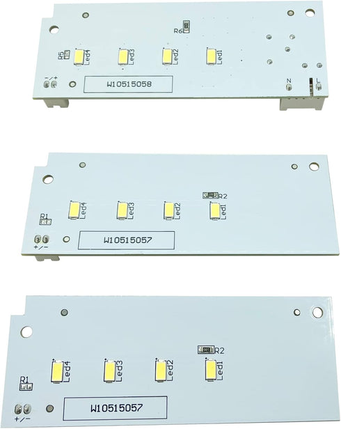 W10515058 / W10515057 LED Drivers (2) Compatible with Whirlpool Kenmore Refrigerator, No Plastic Case
