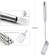 Stainless Steel Slotted Spatula, Cooking Utensil for Kitchen Use, Silver, 14.9 Inch