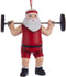 Kurt S. Adler Santa Weightlifter Ornament A1861, New Christmas Decoration