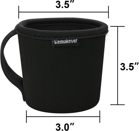 Homakover Frozen Ice Cream Sleeve Pint Sized Cooler Cover Neoprene Insulator, Hard Bottom Ice Cream Pint Holder